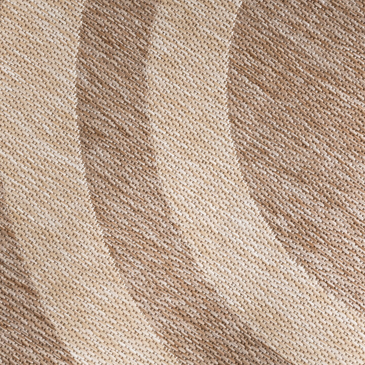 In- & Outdoor Teppich Rund - Sierra Frame Beige Creme