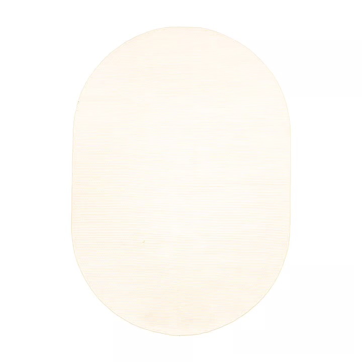 Wollteppich Oval - Feline Weiß - sfeer