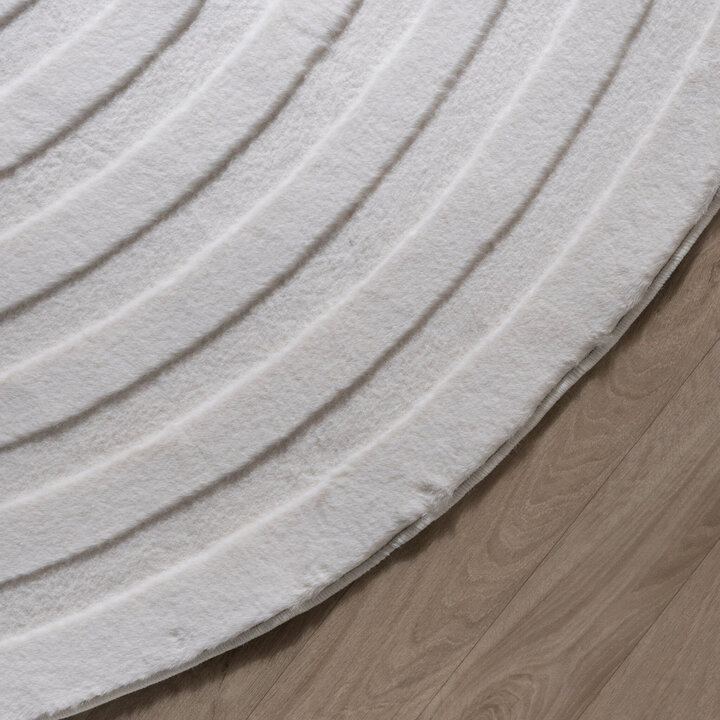 Teppich Organisch - Flowy Wavy Creme