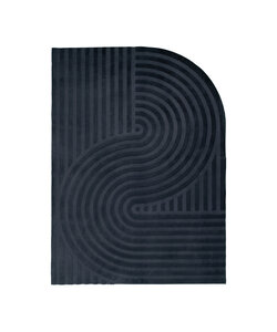 Teppich Organisch - Flowy Wavy Anthrazit