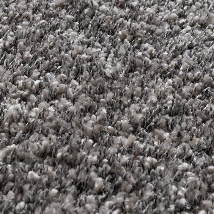 Hochflor Wohnzimmer Teppich - Yves Grau