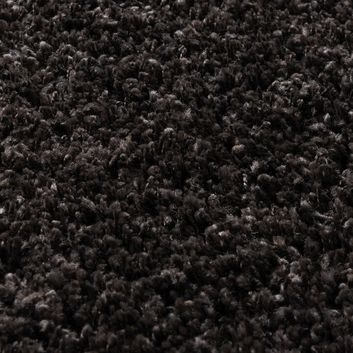 Hochflor Wohnzimmer Teppich - Yves Anthrazit