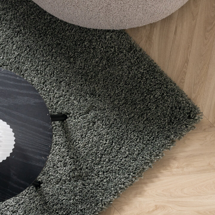 Hochflor Wohnzimmer Teppich - Yves Grün