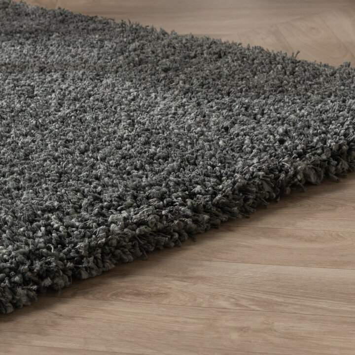 Hochflor Wohnzimmer Teppich - Yves Grün