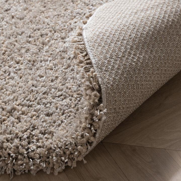 Runder Wohnzimmer Teppich - Yves Taupe