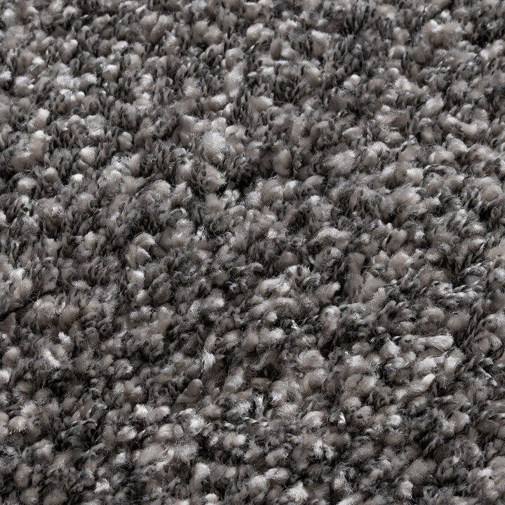 Runder Wohnzimmer Teppich - Yves Grau