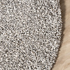 Runder Wohnzimmer Teppich - Yves Hellgrau - thumbnail 4