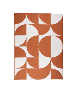 In- & Outdoor Teppich - Summer Shapes Terracotta