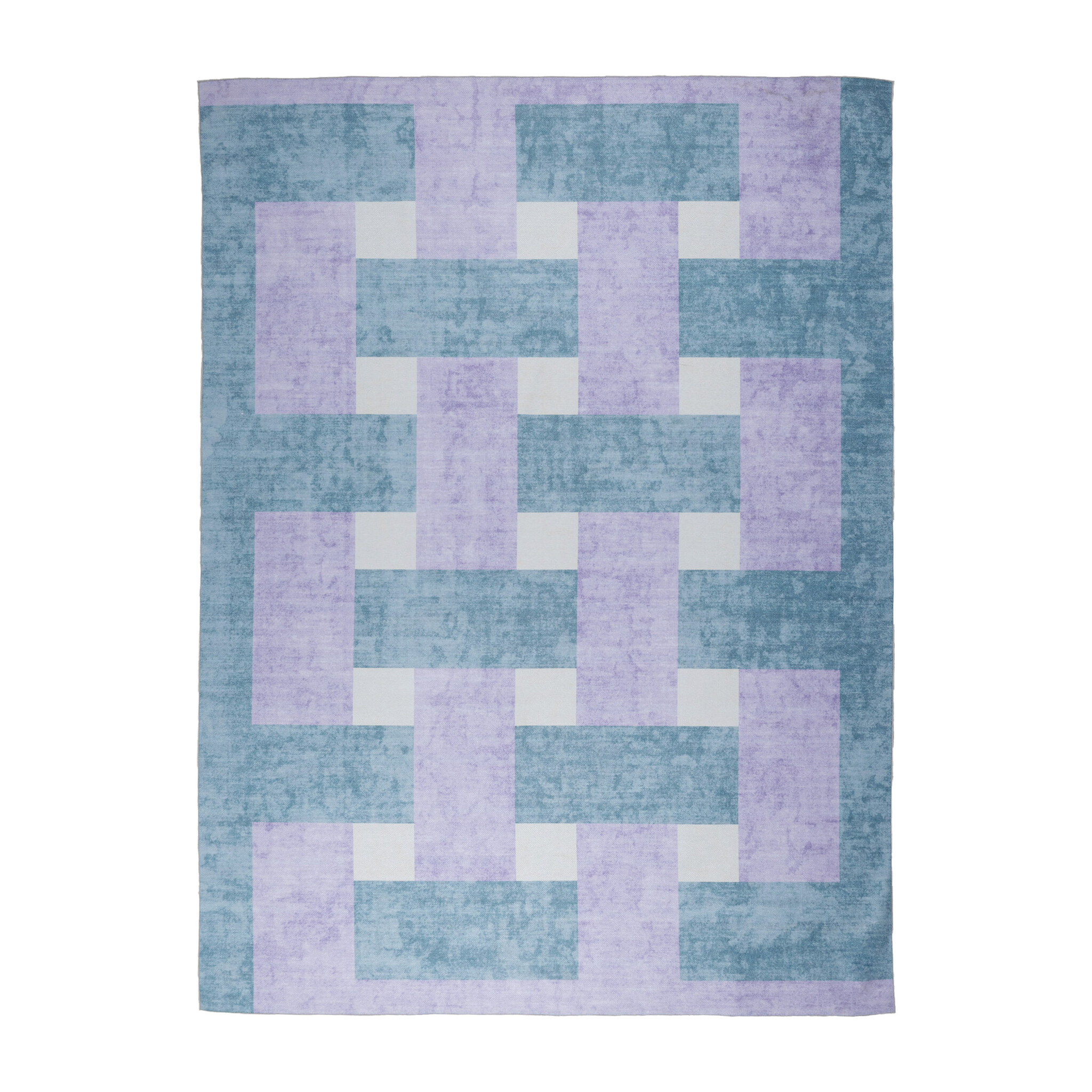 Retro In- & Outdoorteppich - Pop Lines Lila - sfeer