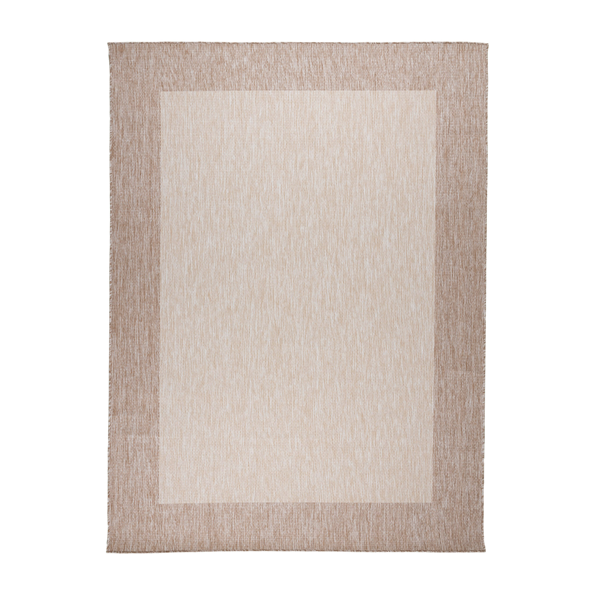 In- & Outdoor Teppich - Sierra Border Creme Beige - sfeer