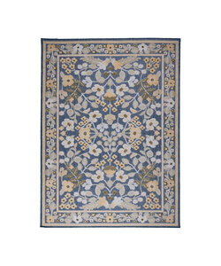 In - & Outdoorteppich - Bloom Oriental Blau