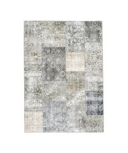Patchwork Teppich - Lago Grau