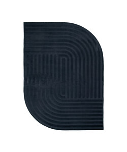 Teppich Organisch - Flowy Lines Anthrazit