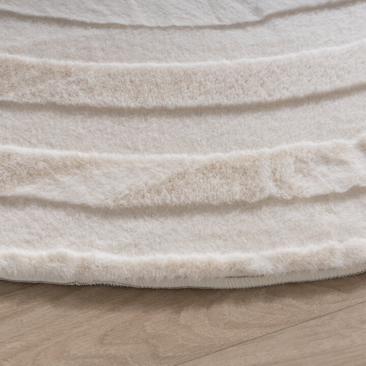 Teppich Organisch - Flowy Lines Creme