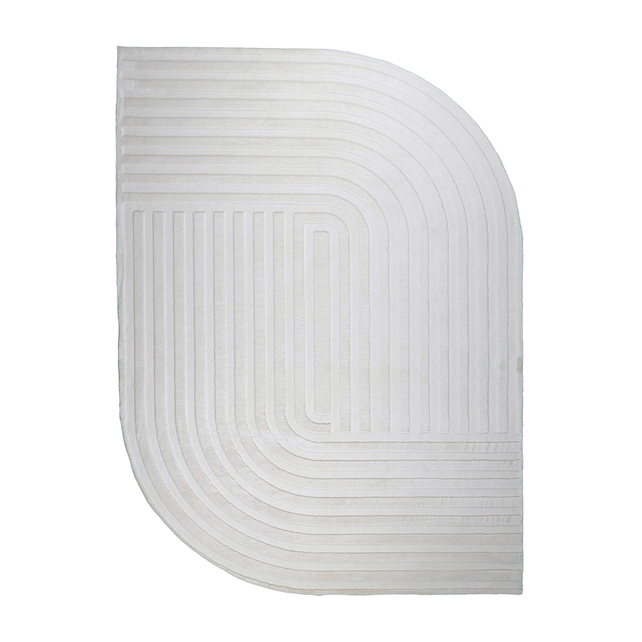 Teppich Organisch - Flowy Lines Creme - sfeer