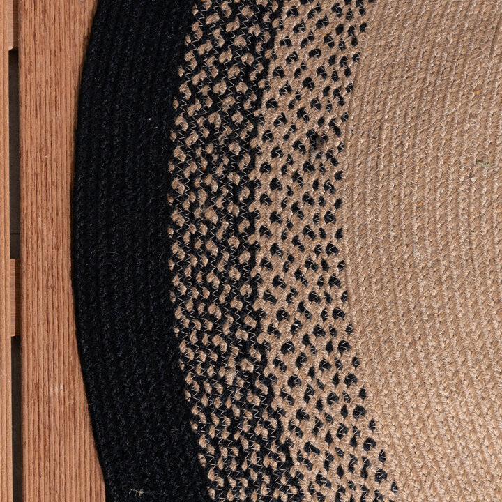 In- & Outdoor Teppich Rund - Florence Schwarz