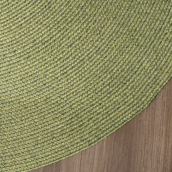 In- & Outdoor Jute Teppich Rund - Bali Grün