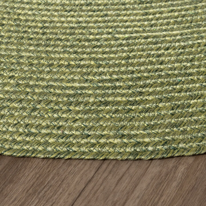 In- & Outdoor Jute Teppich Rund - Bali Grün