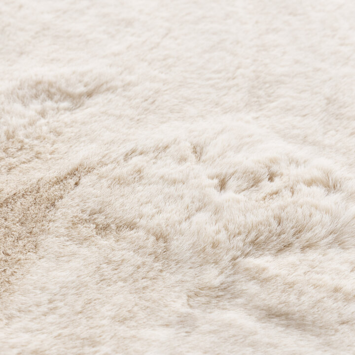 Hochflor Teppich Oval - Comfy Supreme Creme