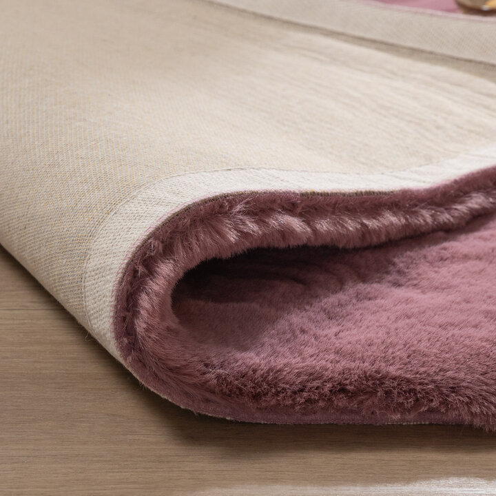 Hochflor Teppich - Comfy Supreme Dunkelrosa
