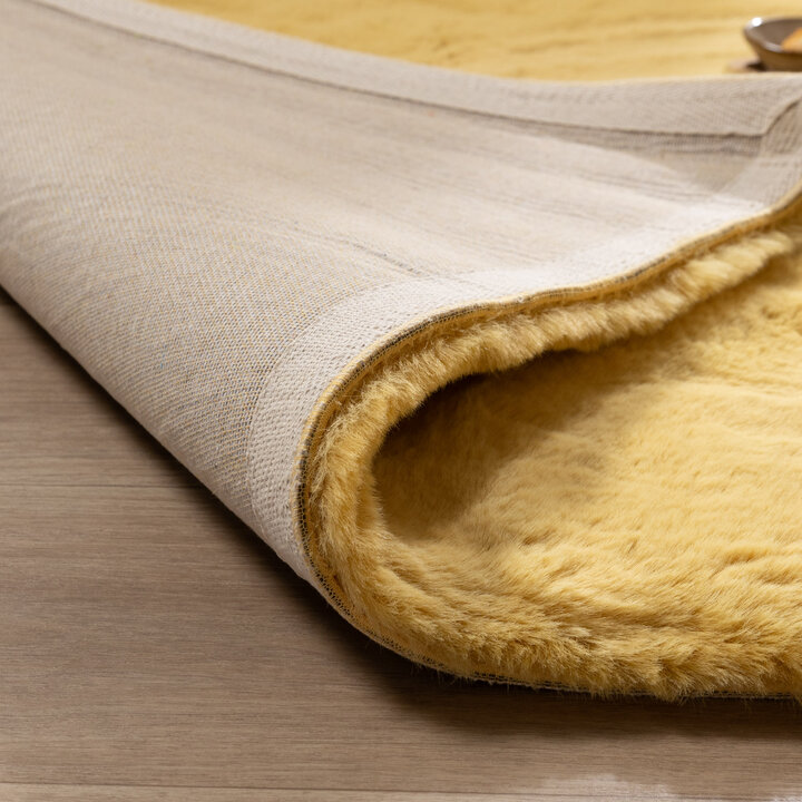 Hochflor Teppich - Comfy Supreme Gelb