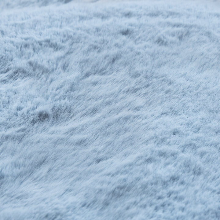 Hochflor Teppich Rund - Comfy Supreme Hellblau