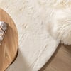 Hochflor Teppich Rund - Comfy Supreme Weiß - thumbnail 2