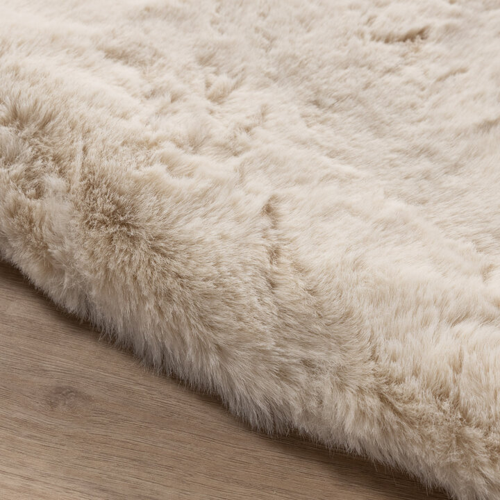 Hochflor Teppich Rund - Comfy Supreme Creme