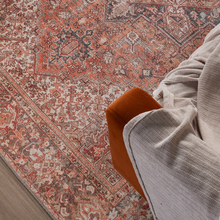Orientteppich - Liva Kashan Terrakotta