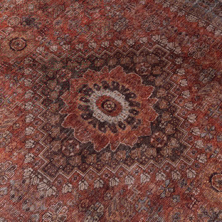 Orientteppich - Liva Medaillon Terrakotta