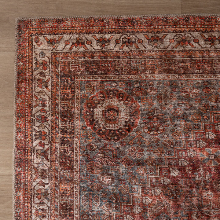 Orientteppich - Liva Medaillon Terrakotta