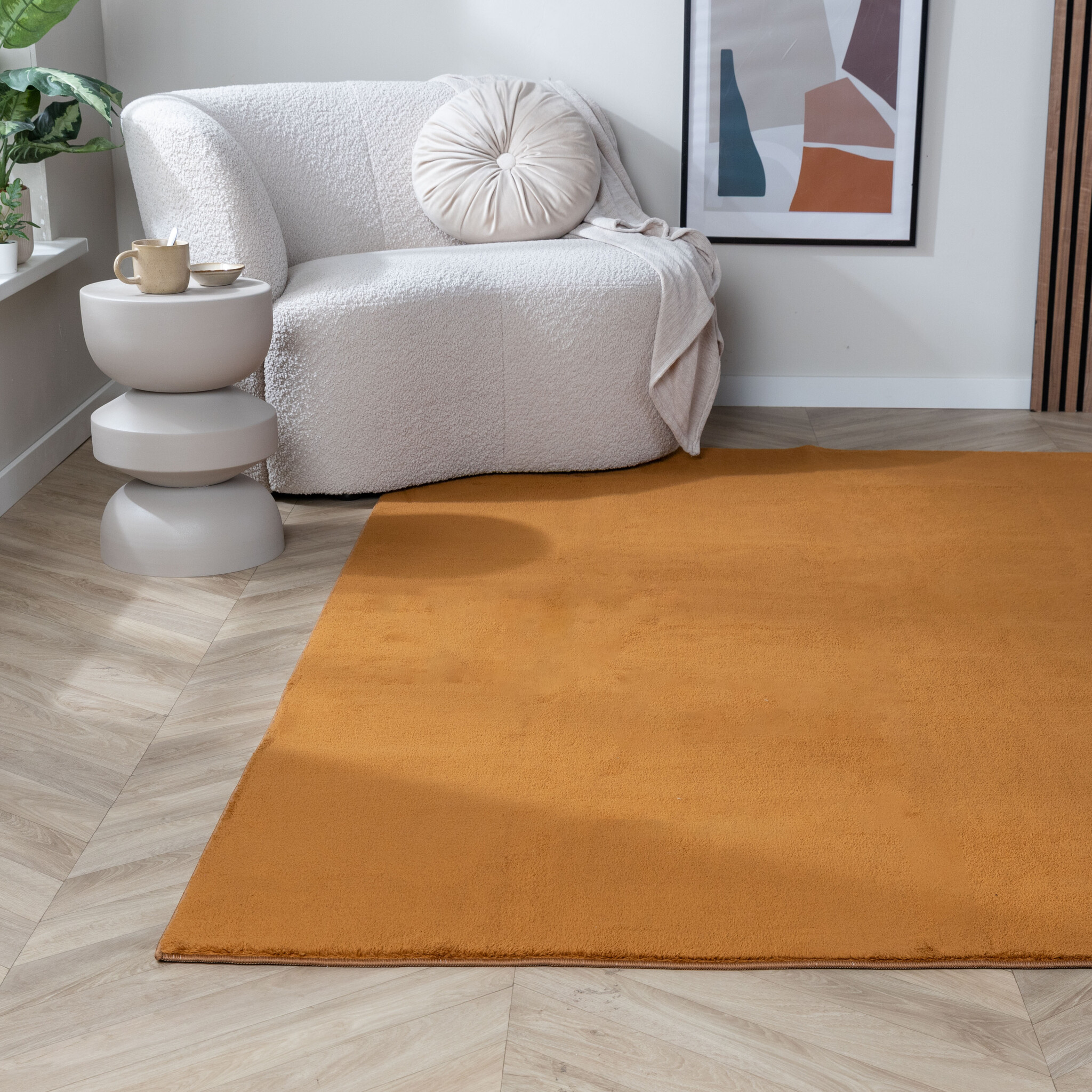 Waschbarer Teppich - Vivid Terrakotta