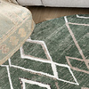 Berberteppich Rund - Blend Diamond Grün - thumbnail 2