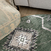 Berberteppich Rund - Blend Aztec Grün - thumbnail 2