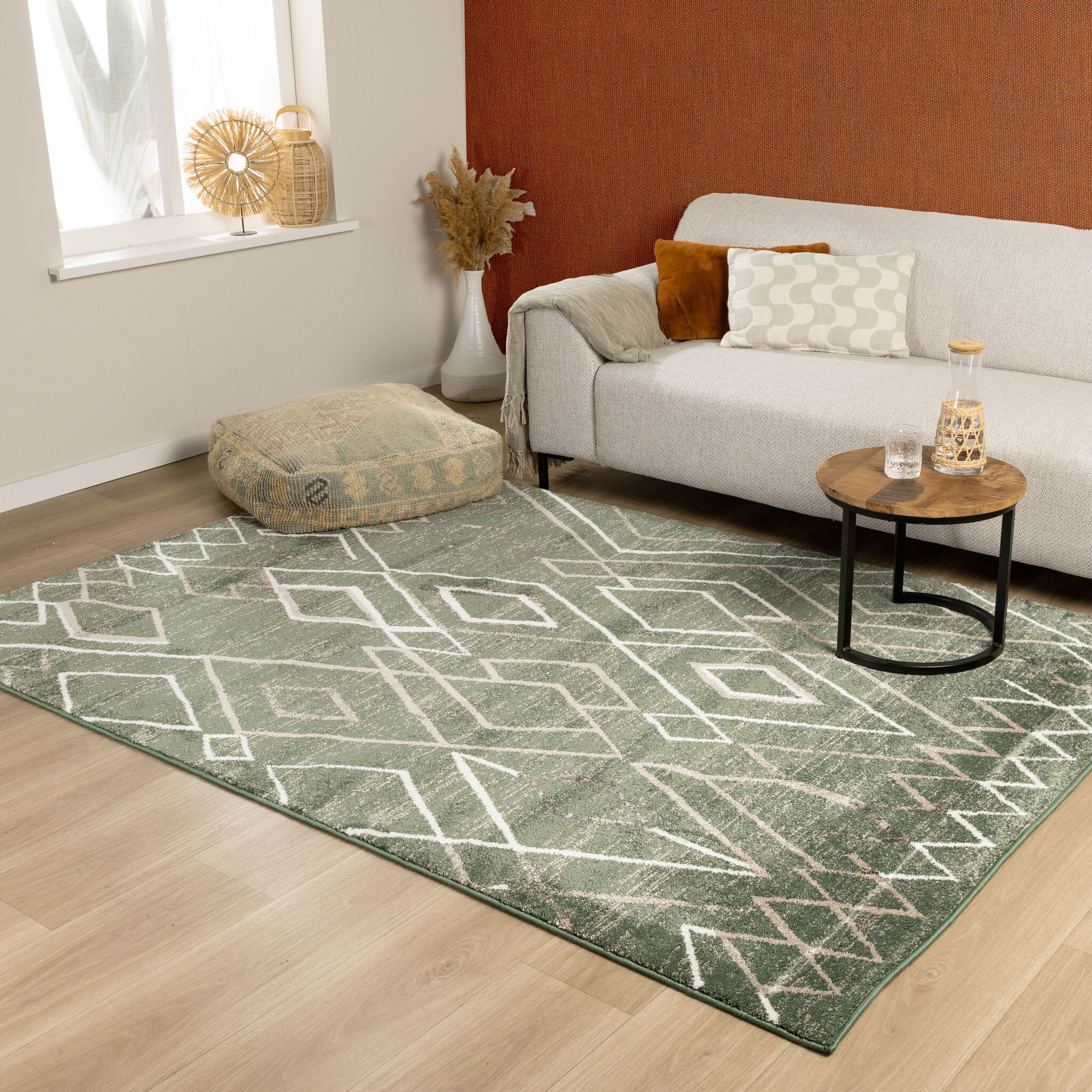 Berberteppich - Blend Diamond Grün