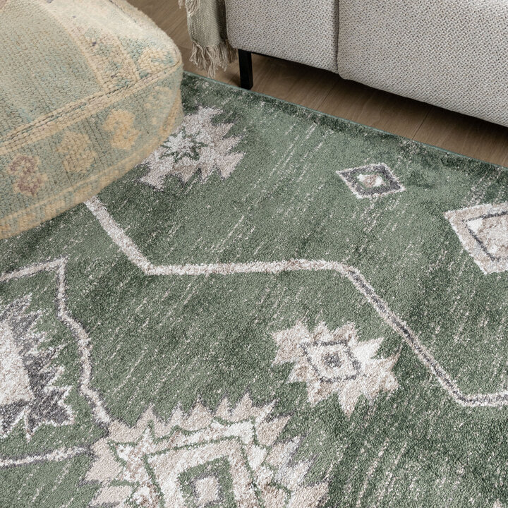 Berberteppich - Blend Aztec Grün