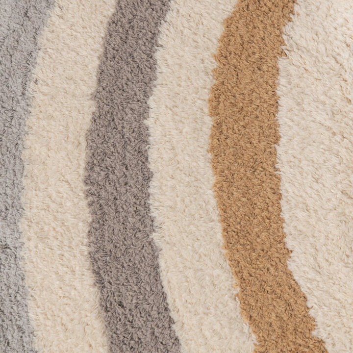 Waschbarer Kinderteppich Oval - Milo Grau