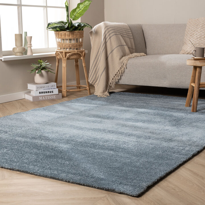 Waschbarer Teppich - Clean Dunkelblau