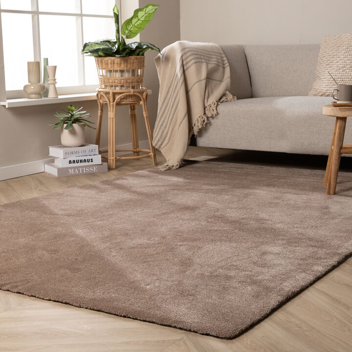 Waschbarer Teppich - Clean Braun