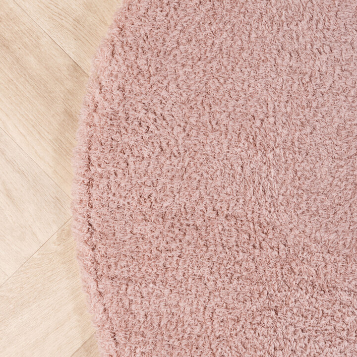 Weicher organischer Teppich – Teddy Rosa