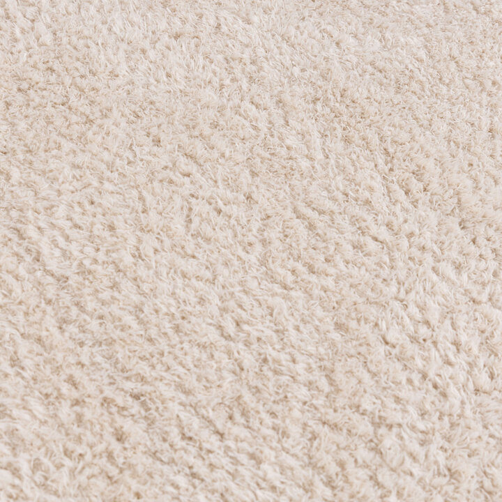Weicher runder Teppich – Teddy Creme