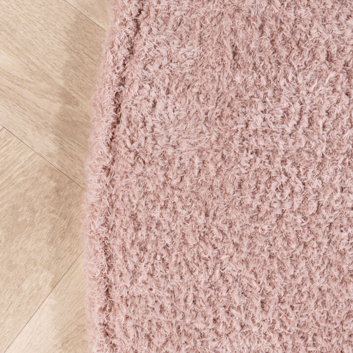 Weicher runder Teppich – Teddy Rosa