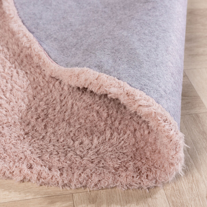 Weicher runder Teppich – Teddy Rosa