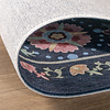 Teppich Vintage Rund - Bibi Medaillon Blau - thumbnail 5