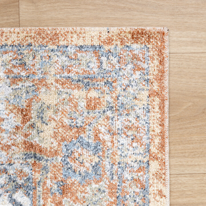 Waschbarer Teppich - Nova Medaillon Terra