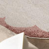 Waschbarer Teppich Rund - Myrre Rosa Weiß - thumbnail 2