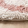 Waschbarer Teppich Rund - Myrre Weiß Rosa - thumbnail 5