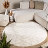 Teppich Skandinavisch Rund - Lova Diamond Creme - thumbnail