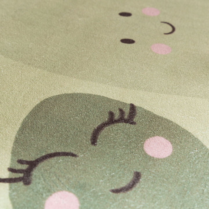 Waschbarer Kinderteppich - Berry Avocado Grün