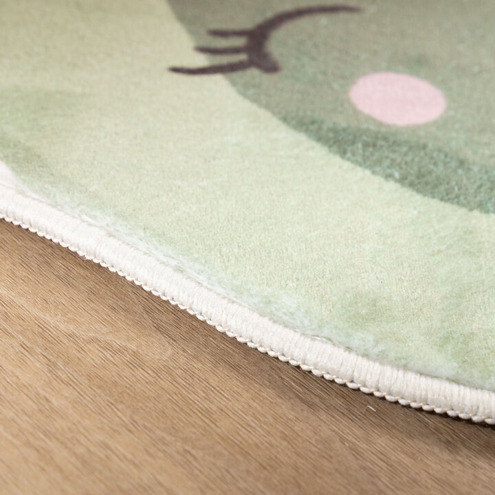 Waschbarer Kinderteppich - Berry Avocado Grün